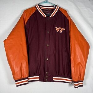 VTG Virginia Tech Hokies Wool Varsity Jacket Men's Large Steve And Barry's 90s